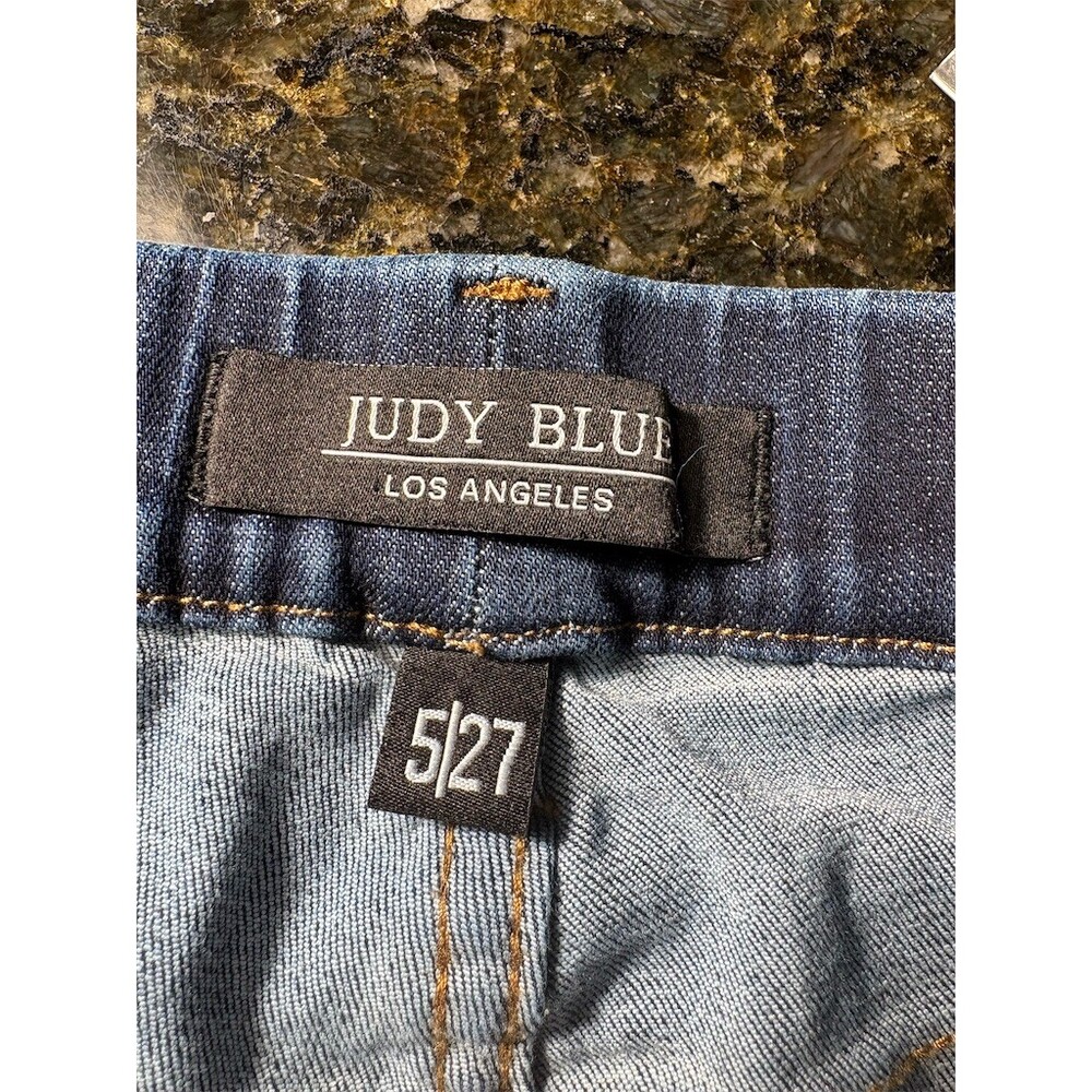 Judy Blue Jeans Womens Size 5 Blue Dark Wash High Rise Pull-On Skinny - Picture 8 of 11